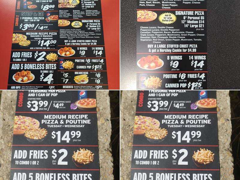 Pizza Hut Express Menu