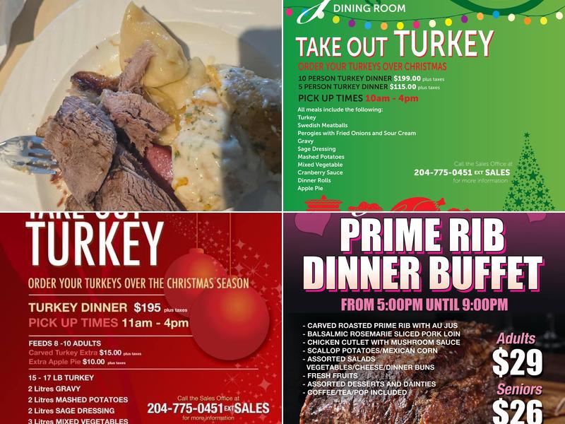 The Gort Dining Room Menu