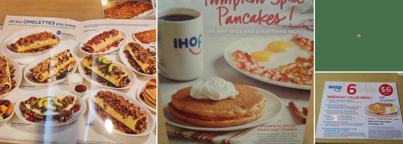 IHOP Menu