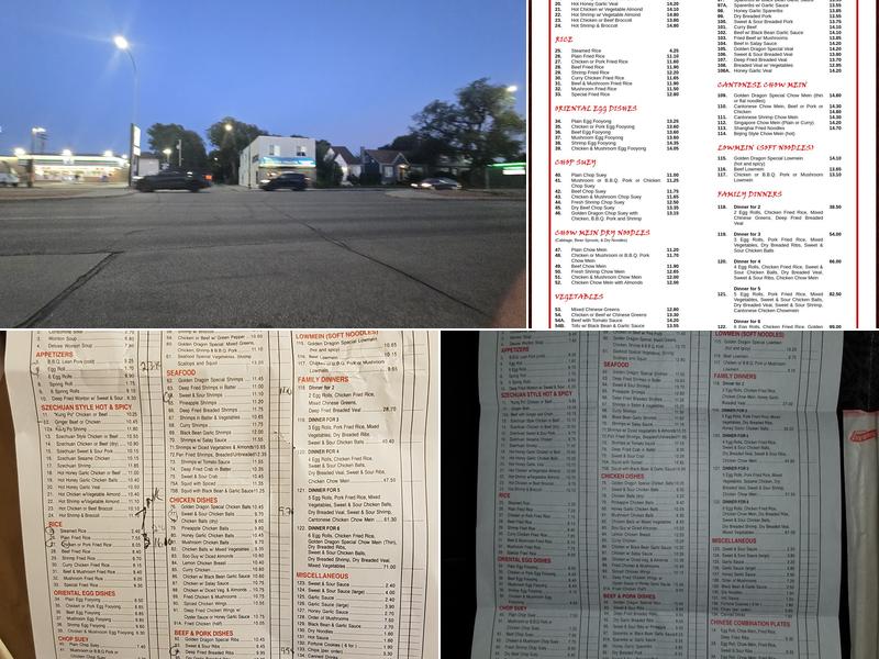 Golden Dragon Home Delivery Menu