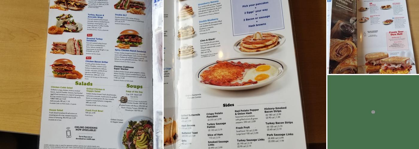 IHOP Menu
