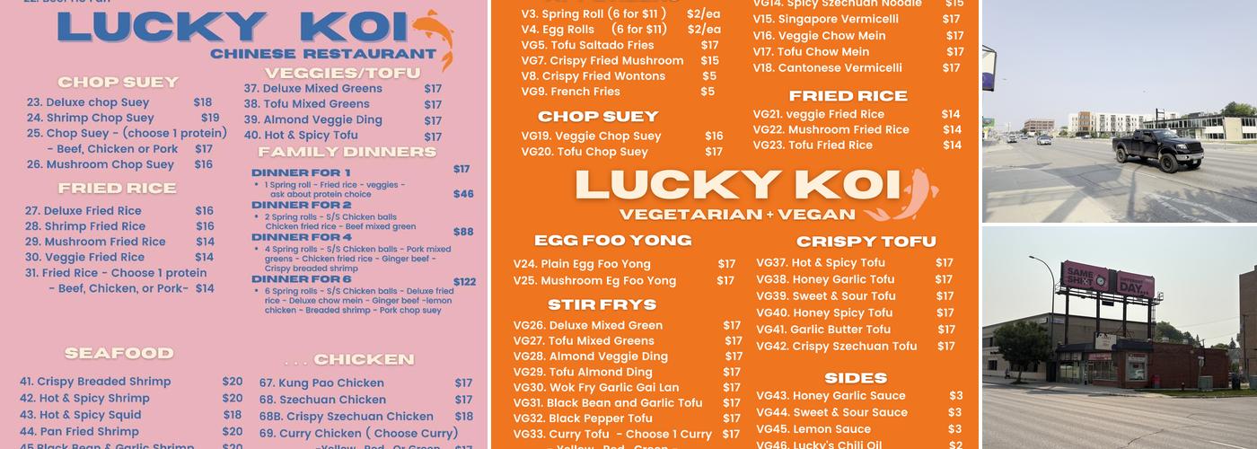 Lucky Koi Express Chinese Restaurant Menu