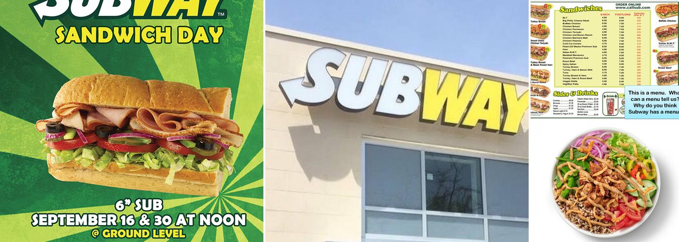 Subway Menu
