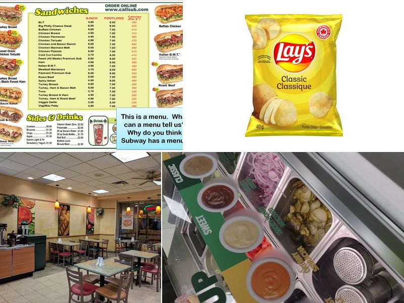 Subway Menu