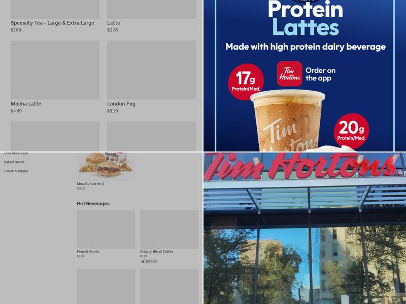Tim Hortons Menu