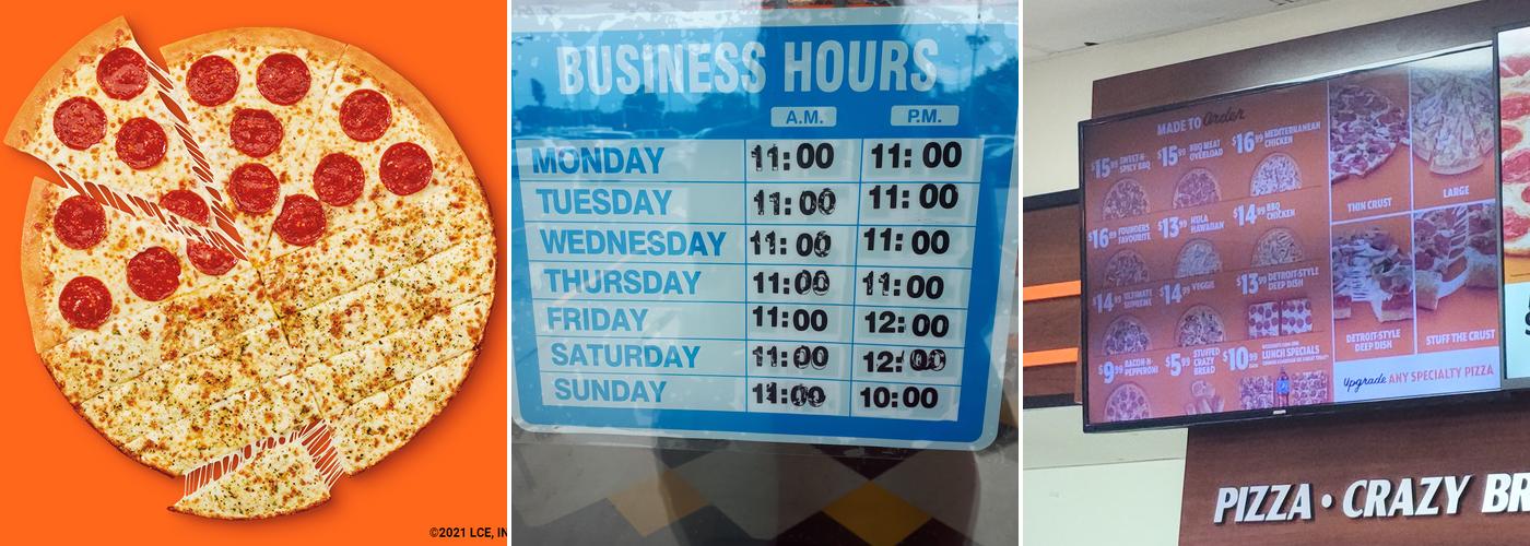 Little Caesars Pizza Menu