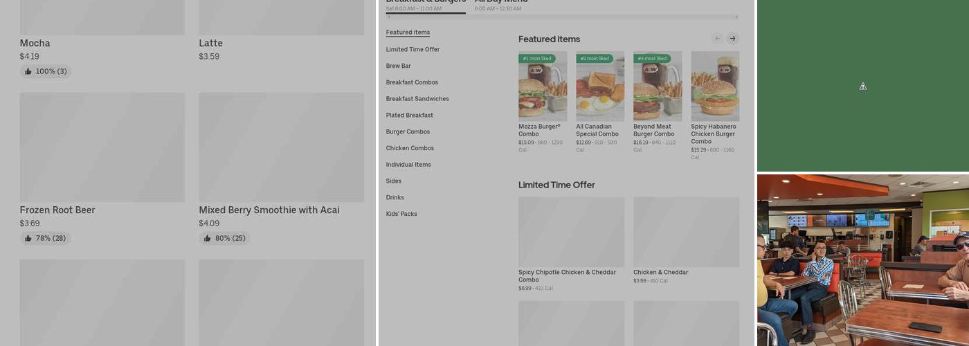 A&W Canada Menu