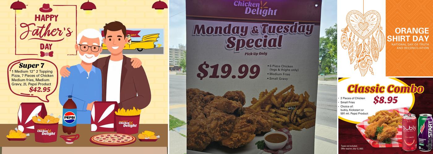 Chicken Delight | Ellice Ave Menu