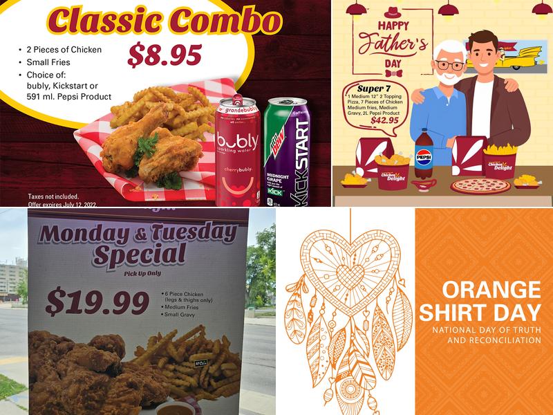 Chicken Delight | Ellice Ave Menu