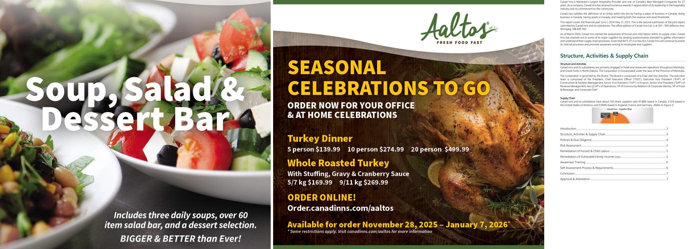 Aaltos Club Regent Menu