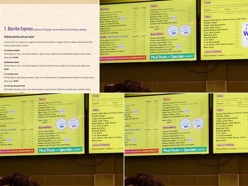 Regent Ave Menu