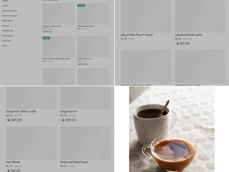 Starbucks Menu