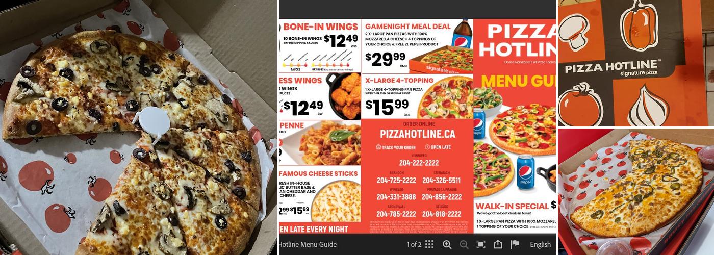 Pizza Hotline Menu