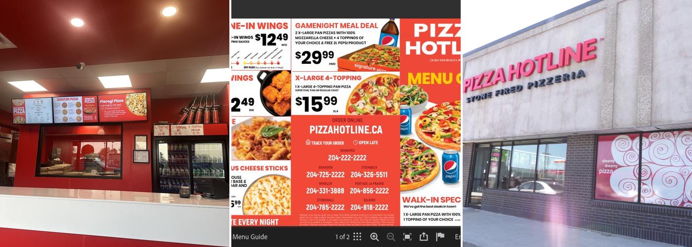 Pizza Hotline Menu
