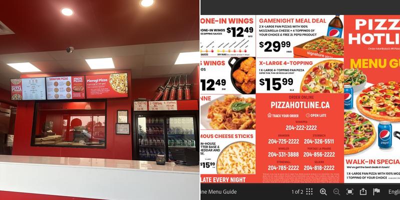 Pizza Hotline Menu