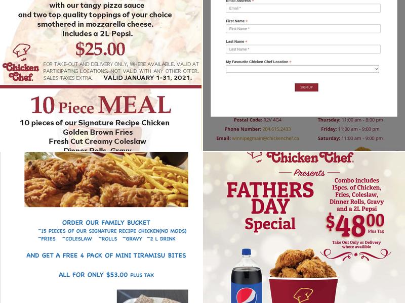 CHICKEN CHEF Menu