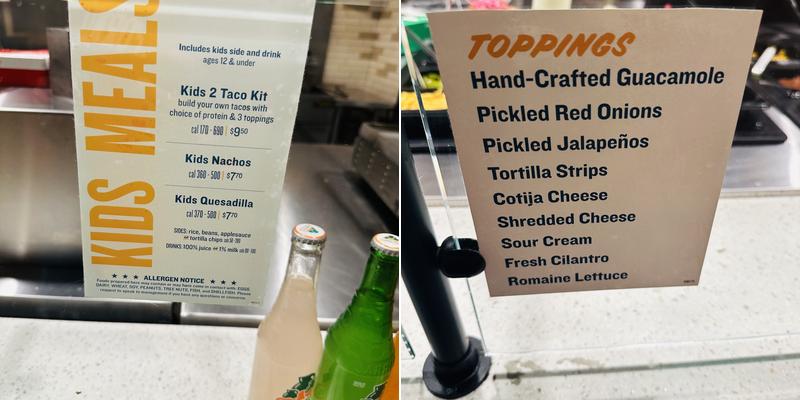 QDOBA Mexican Eats Menu