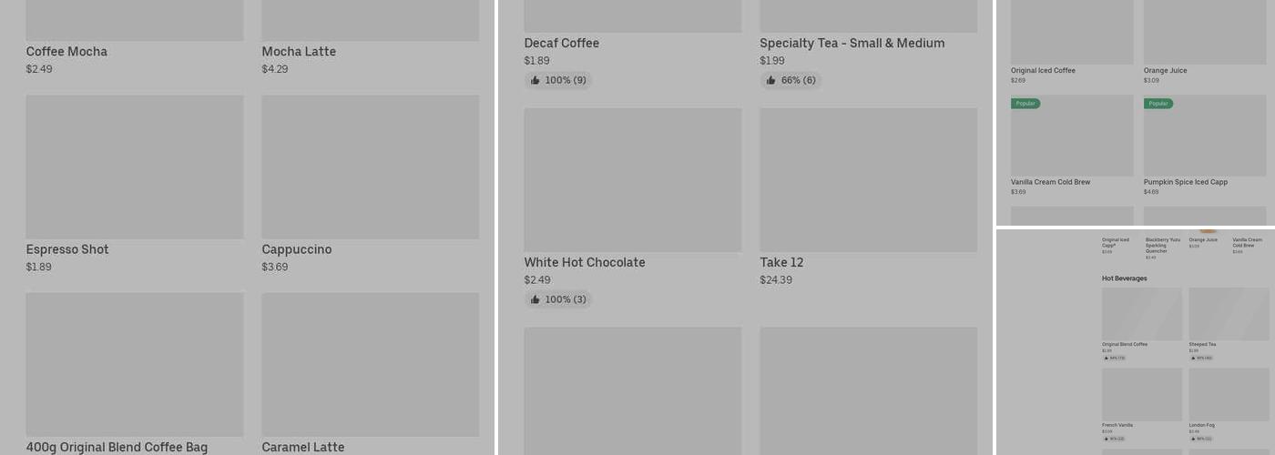 Tim Hortons Menu