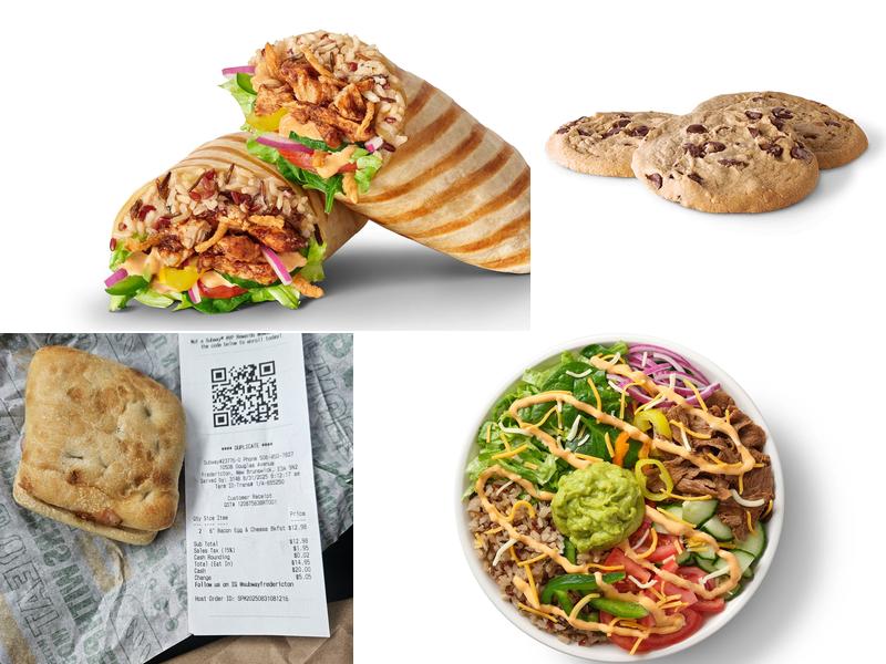 Subway Menu