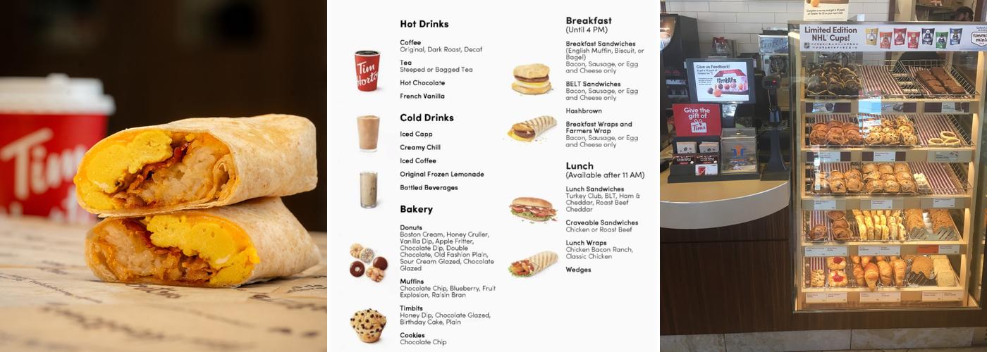 Tim Hortons Menu