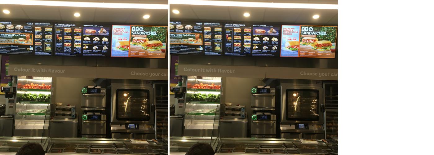 Subway Menu