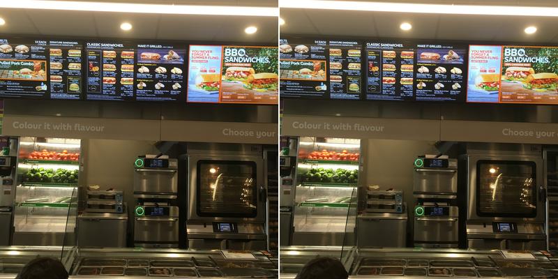 Subway Menu