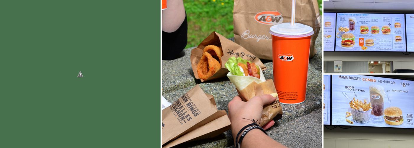 A&W Canada Menu