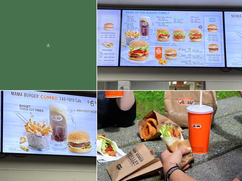 A&W Canada Menu