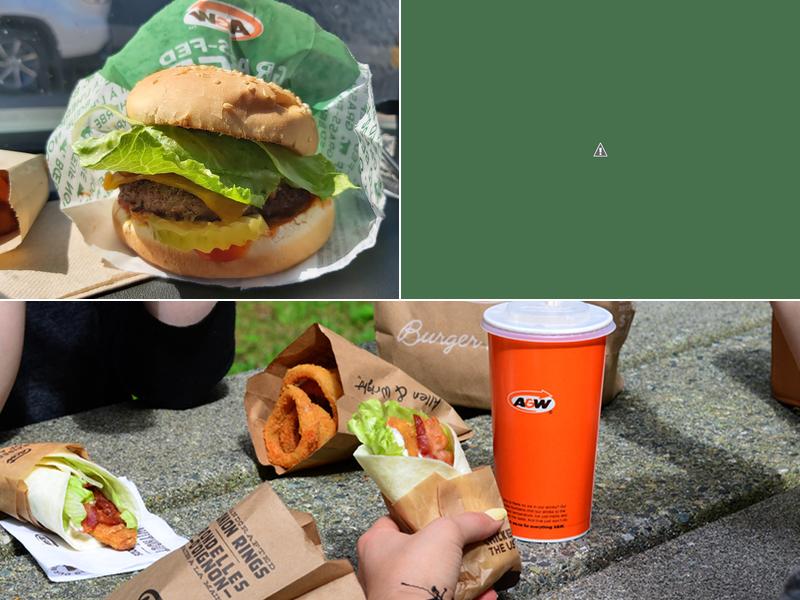 A&W Canada Menu