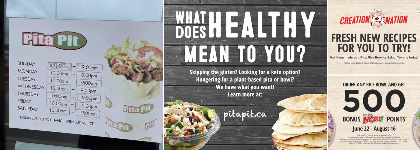 Pita Pit Menu