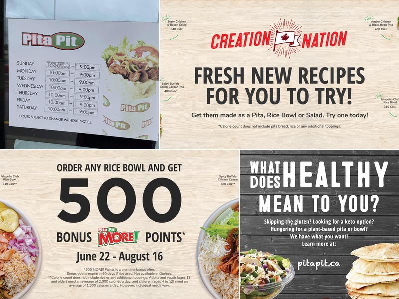 Pita Pit Menu
