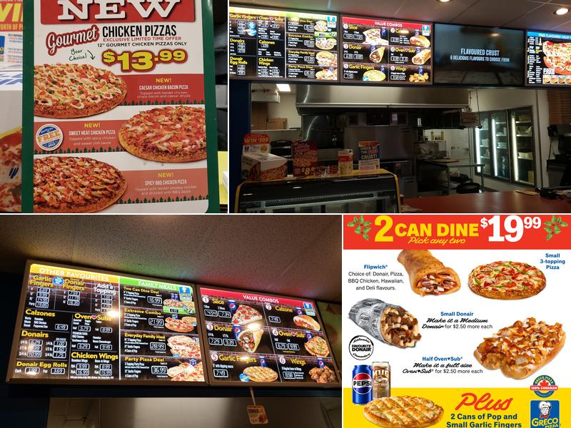 Greco Pizza Menu