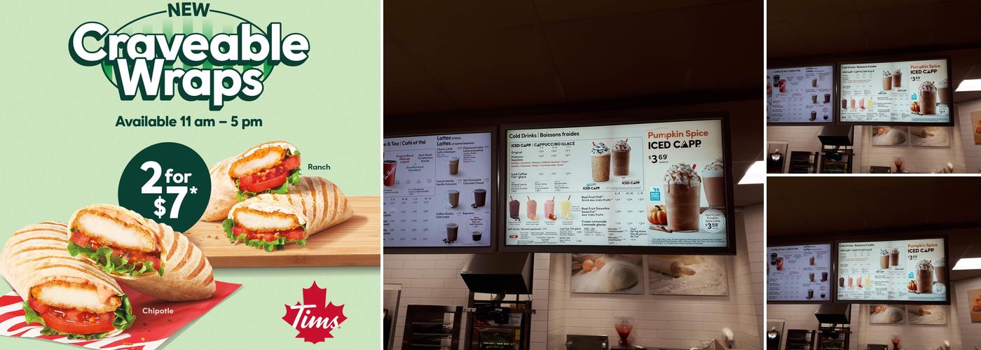 Tim Hortons Menu