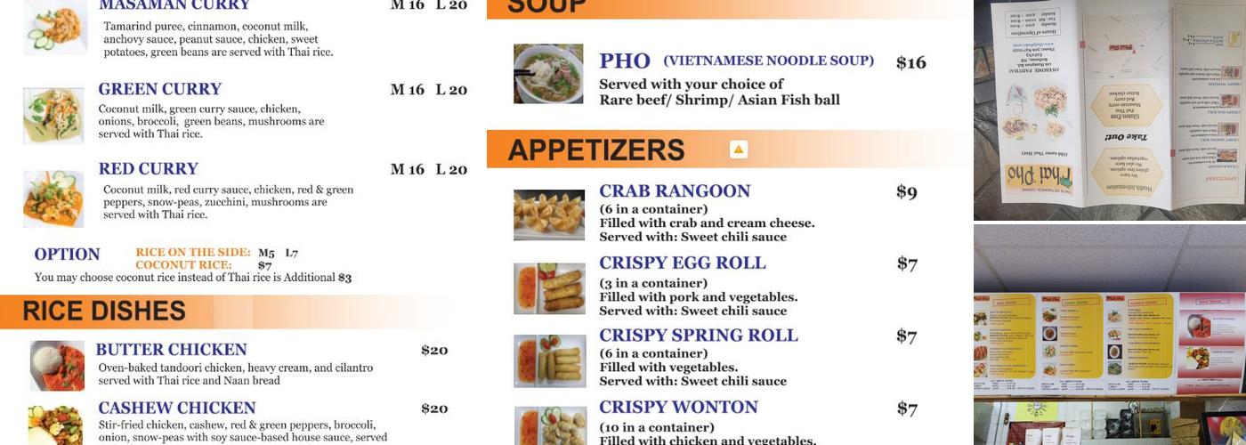 Thai Pho Menu