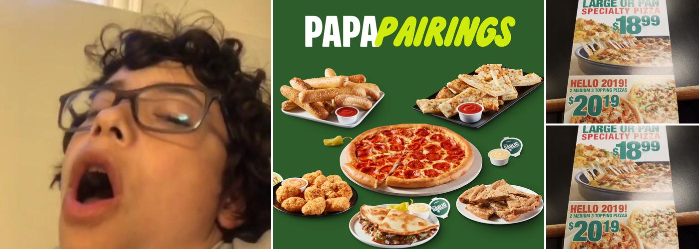 Papa John's Pizza Menu