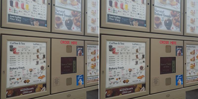 Tim Hortons Menu