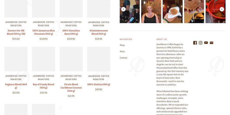 Java Moose Menu