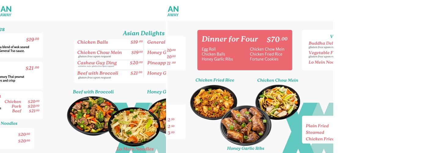 House Of Chan Menu