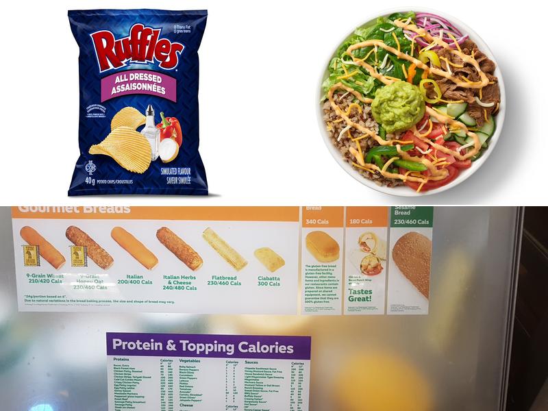 Subway Menu