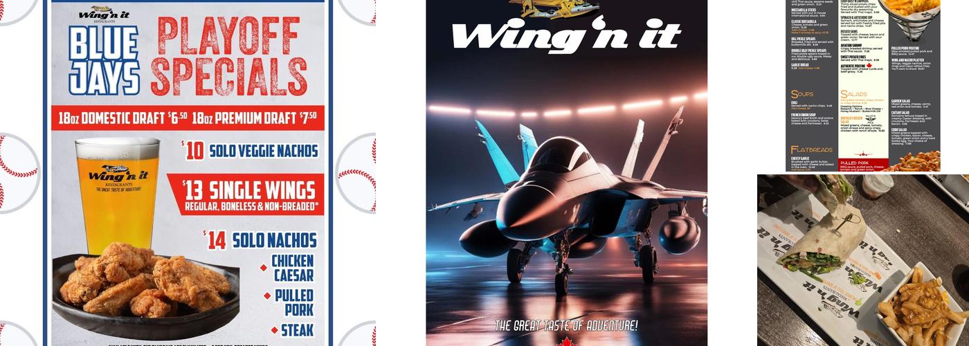 Wing'n It Menu