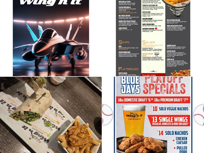 Wing'n It Menu