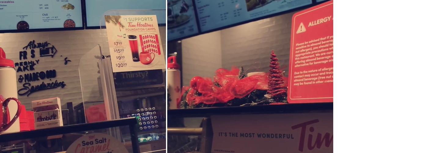 Tim Hortons Menu