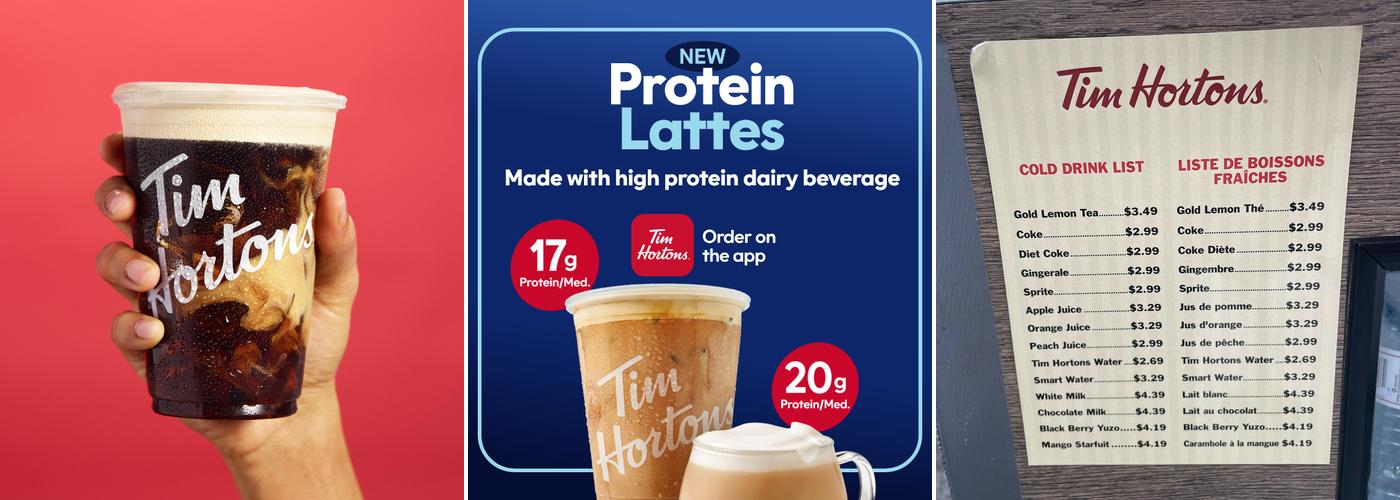 Tim Hortons Menu