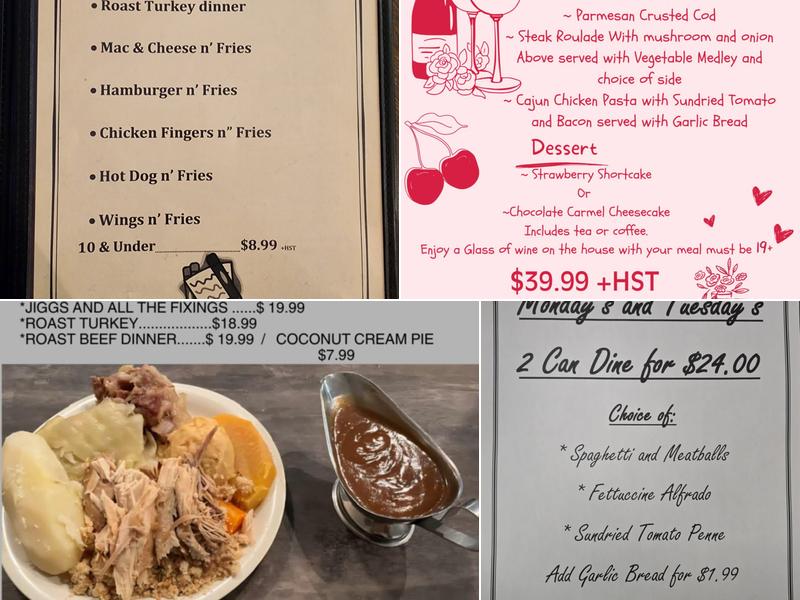 Aroma's Plus Menu