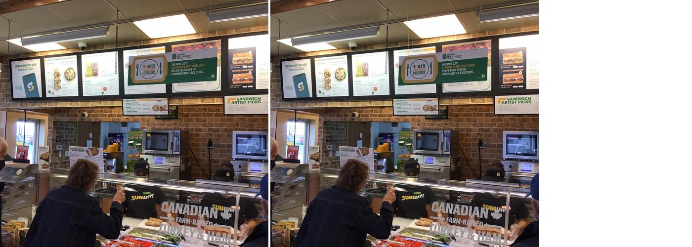 Subway Menu