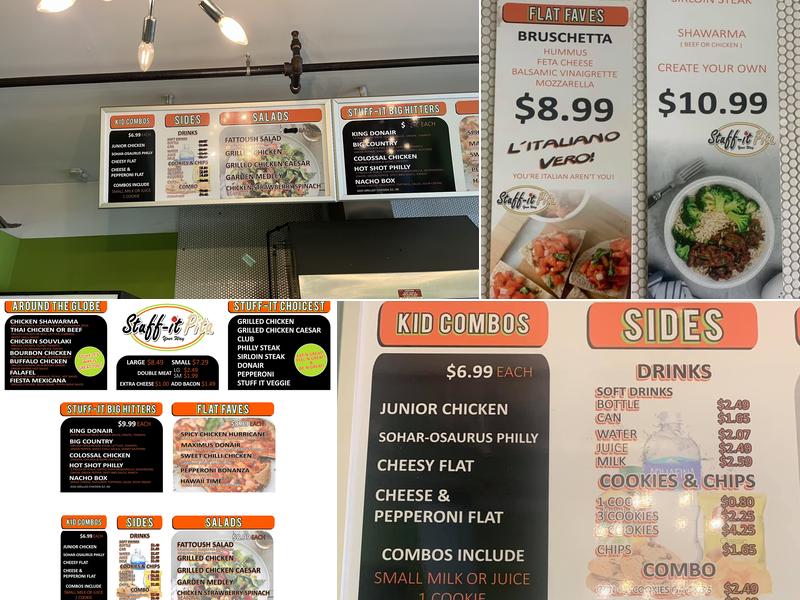 Stuff It Pita Menu