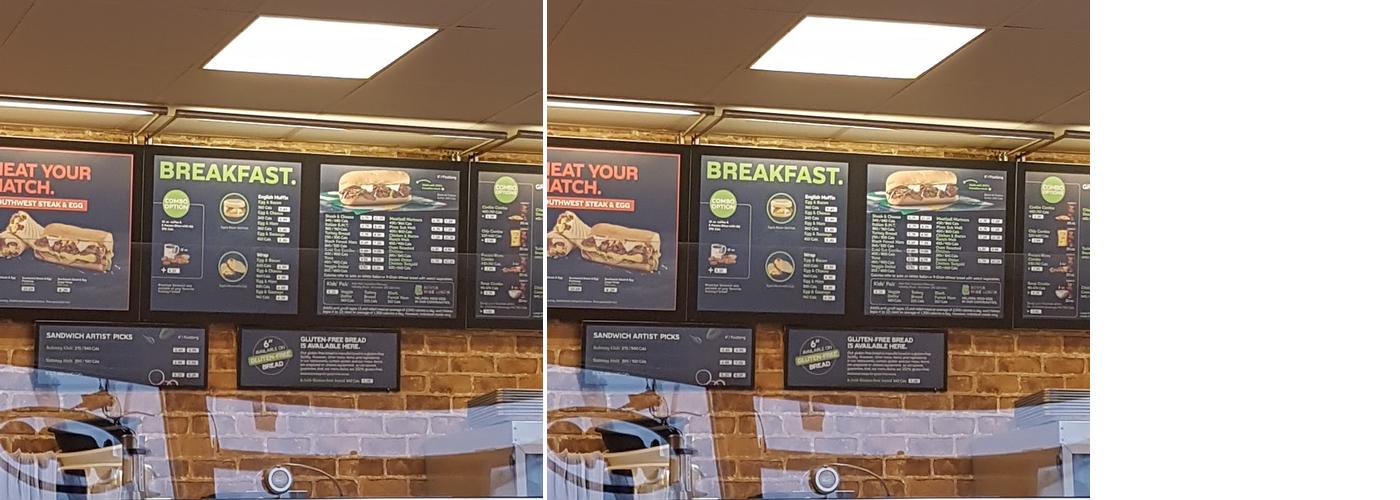 Subway Menu