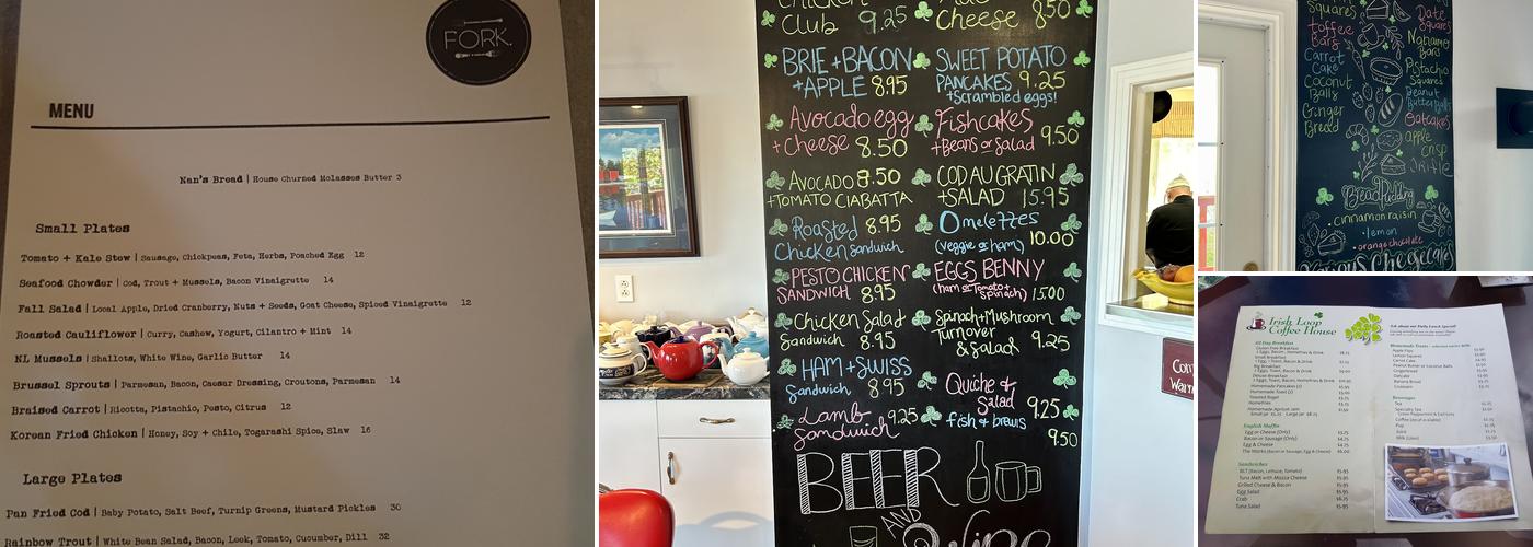 Irish Loop Coffee House Menu