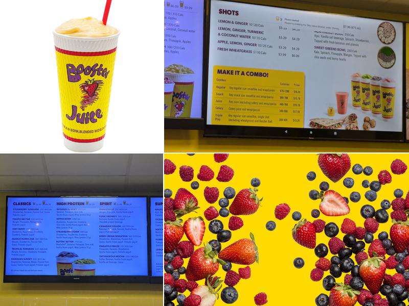 Booster Juice Menu