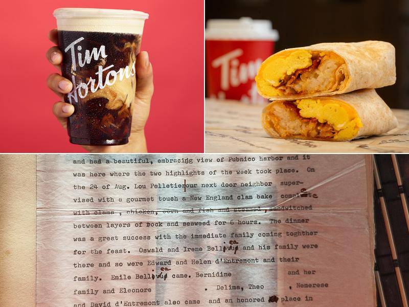 Tim Hortons Menu